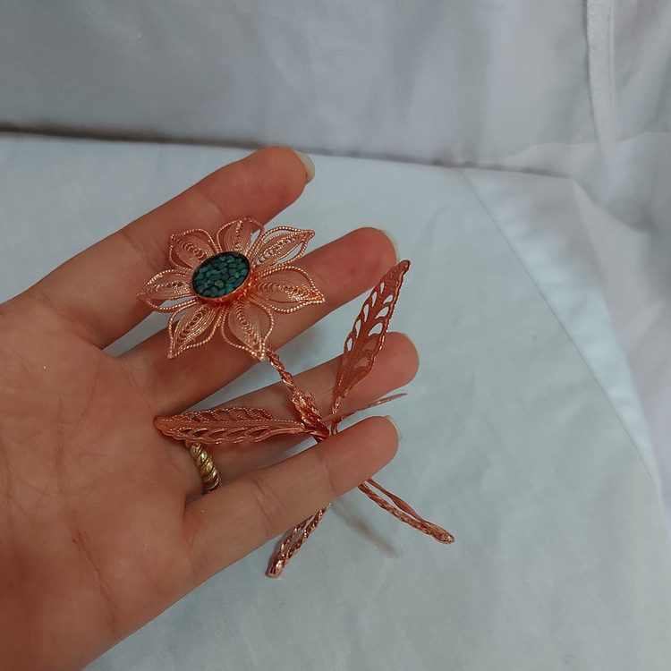 گل فیروزه کوبی کد 51 بسته 6 عددی