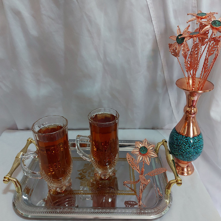 گل فیروزه کوبی کد 51 بسته 6 عددی