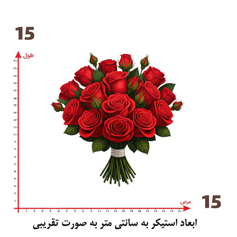 استیکر پارچه و لباس پاد آفرین طرح گل کد 3251