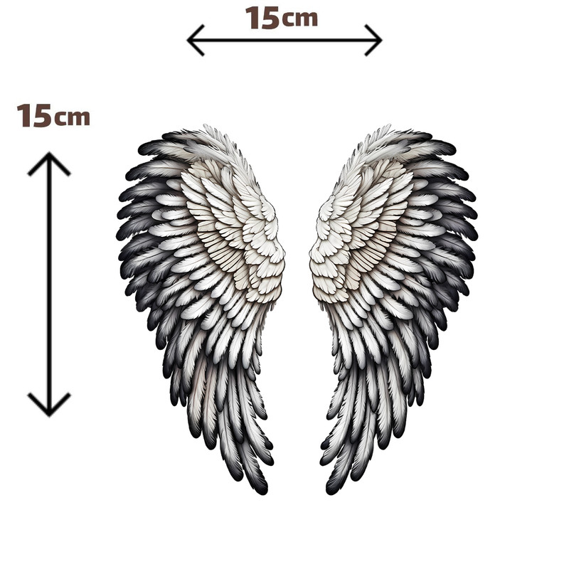 استیکر پارچه و لباس پاد آفرین مدل بال فرشته کد S6687