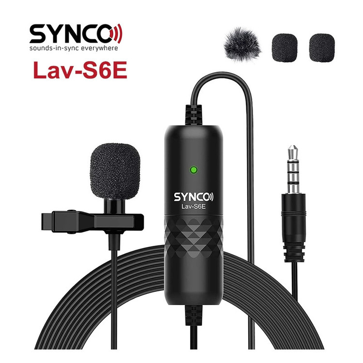 میکروفن یقه ای سینکو مدل Lav-S6E