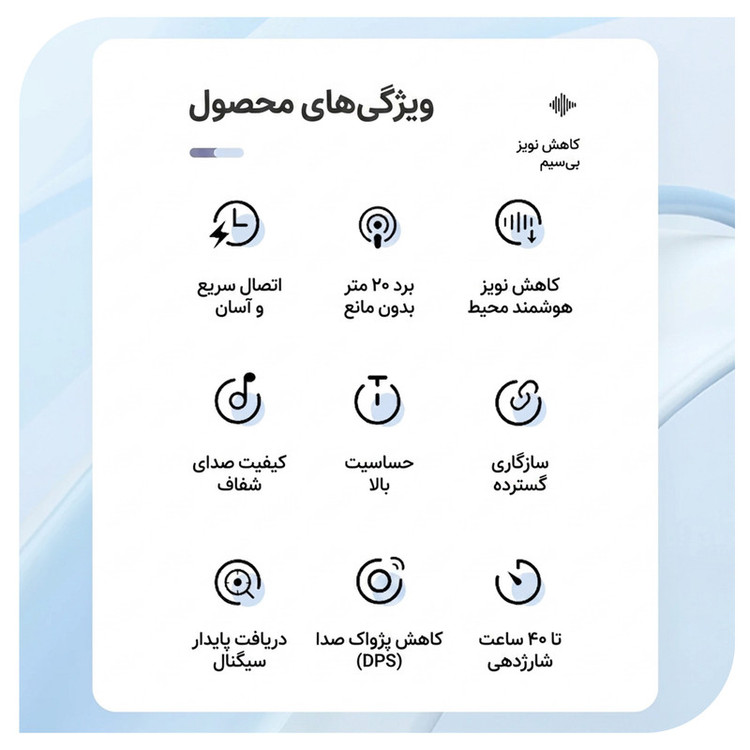 میکروفن بی سیم یقه ای نوکسو مدل MC‑N2 با درگاه اتصال USB‑C