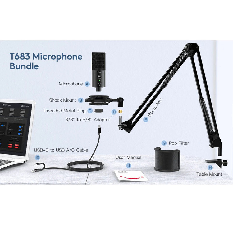 میکروفن کندانسر فای فاین مدل T683