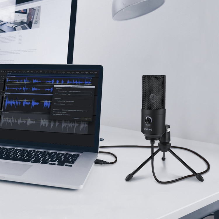میکروفن کندانسر فای فاین مدل K669B با درگاه اتصال USB