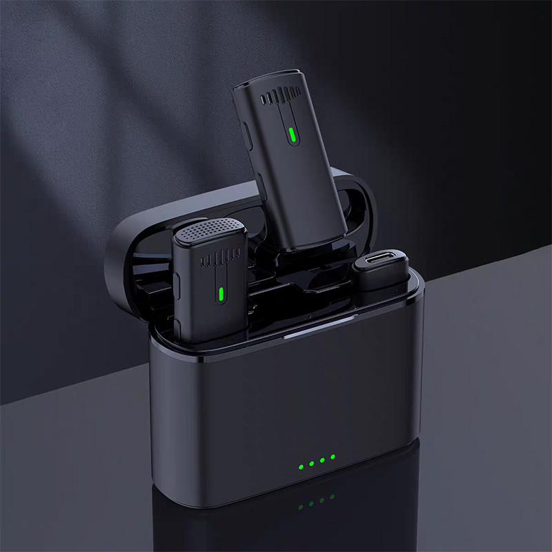 میکروفون یقه ای مدل K10 PRO2 با درگاه اتصال تایپ سی