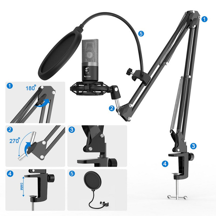 میکروفون کندانسر فای فاین مدل T670