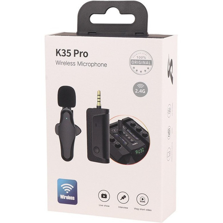 میکروفن یقه ای مدل k35 pro dual