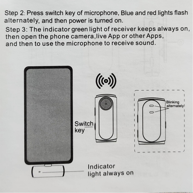ست میکروفن بی سیم زئوس مدل Lavalier Type C - Lightning
