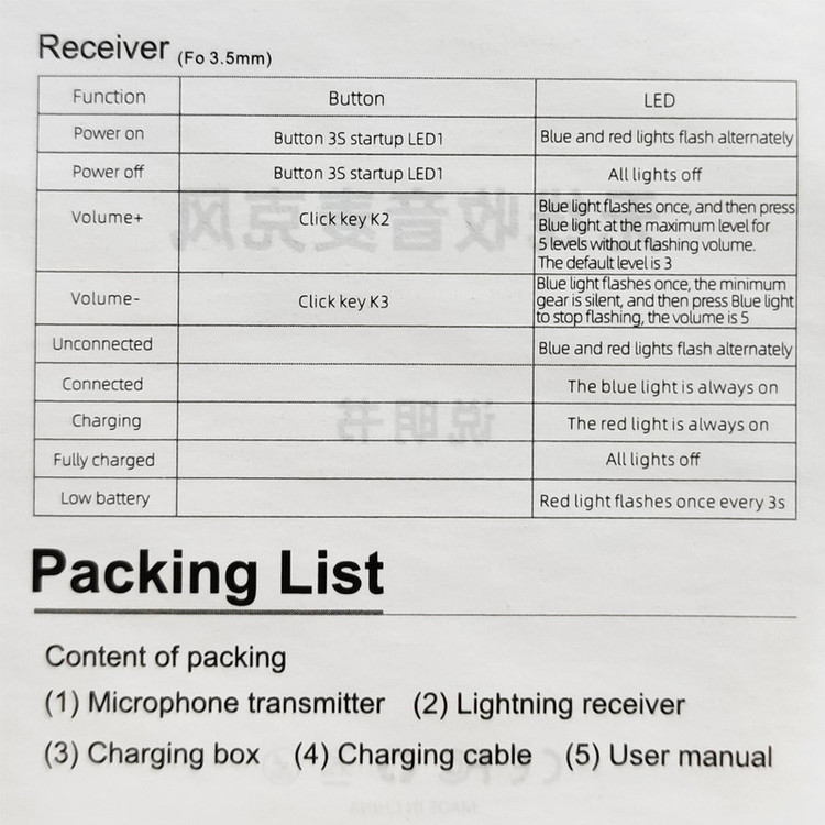 ست میکروفن بی سیم زئوس مدل Lavalier Type C - Lightning