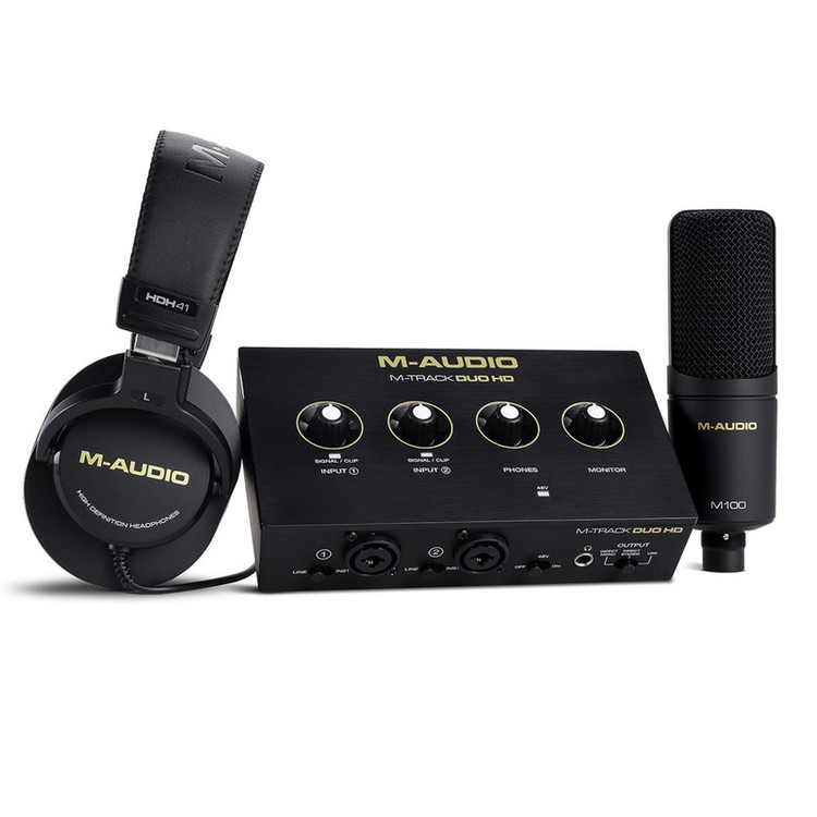 کارت صدا استودیو ام-آدیو مدل M Track Duo HD Producer Pack مجموعه 3 عددی