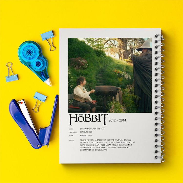 دفتر مشق 50 برگ خندالو طرح هابیت ها (The Hobbit) کد F13294