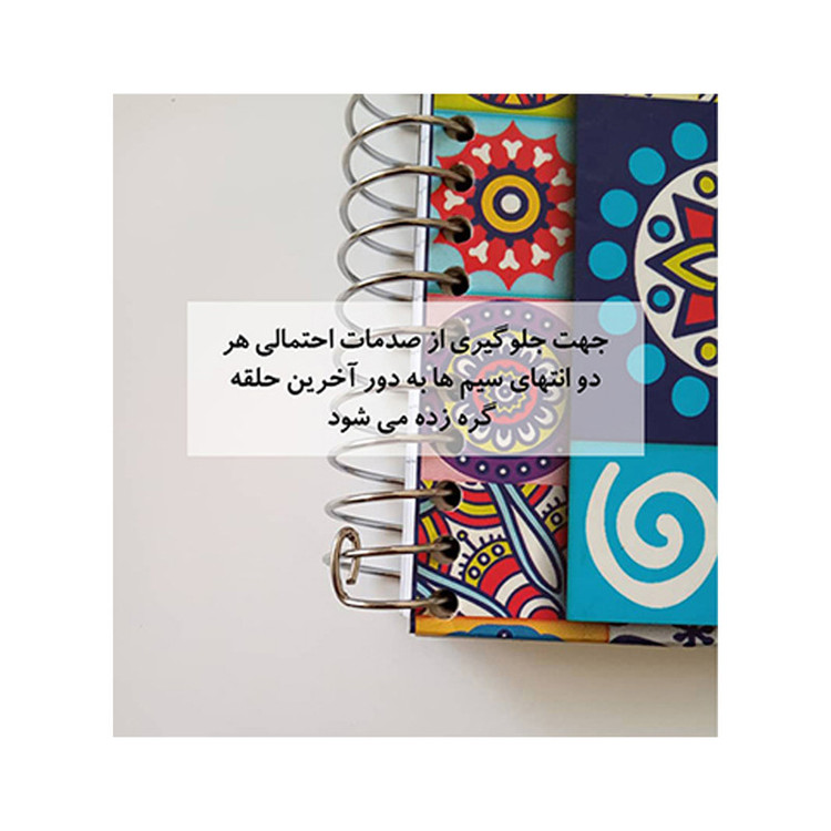 دفتر مشق 60 برگ آلما طرح SNOW مدل طلقی کد 7612