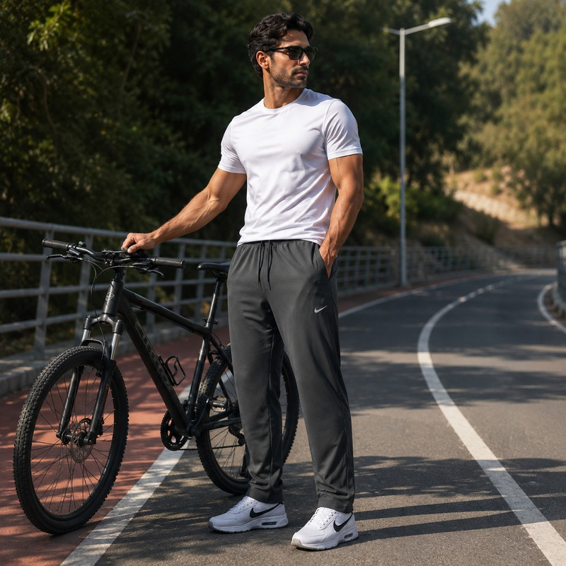 شلوار ورزشی ایکس پروداکتس مدل Niki Fit با فیت معمولی، کمر کشی، جنس آیرو خارجی، فاق متوسط و طراحی ساده مناسب استفاده ورزش و روزمره