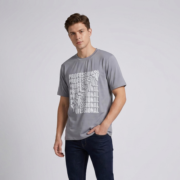 تیشرت ورزشی آستین کوتاه مردانه الوج مدل TLT-101M011