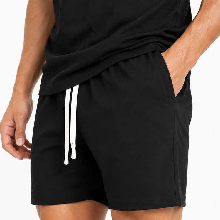 ست تیشرت آستین کوتاه و شلوارک ورزشی مردانه مدل Casual