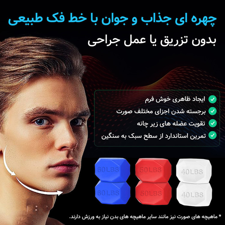 زاویه ساز صورت و فک مدل 2025 بسته 6 عددی