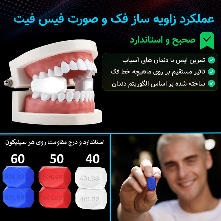 زاویه ساز صورت و فک مدل 2025 بسته 6 عددی