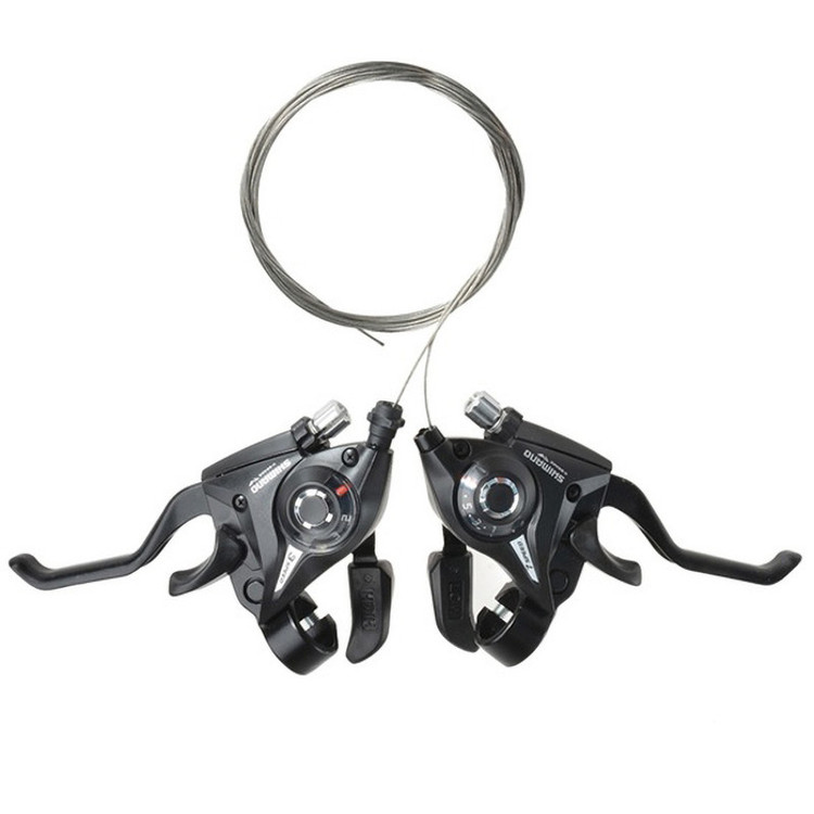 دسته دنده دوچرخه شیمانو مدل ST-EF51-3Lx7R بسته 2 عددی