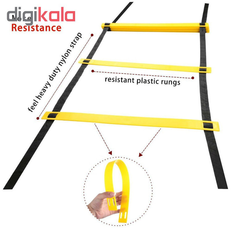 نردبان چابکی ۳ متری ۸ پله مدل Agility Ladder A1 نشکن به همراه کاور و دستبند پاوربالانس