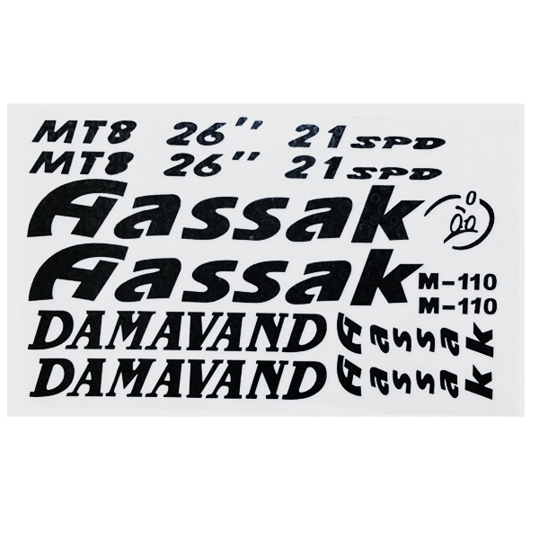 استیکر دوچرخه مدل aassak