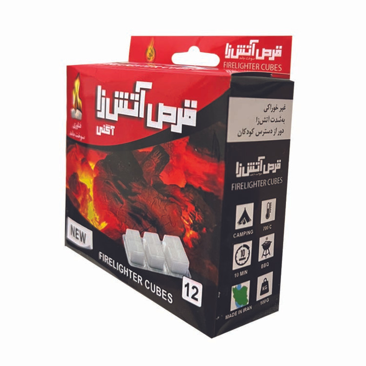 قرص آتش زا اگنی مدل نانوکامپوزیت بسته 12 عددی