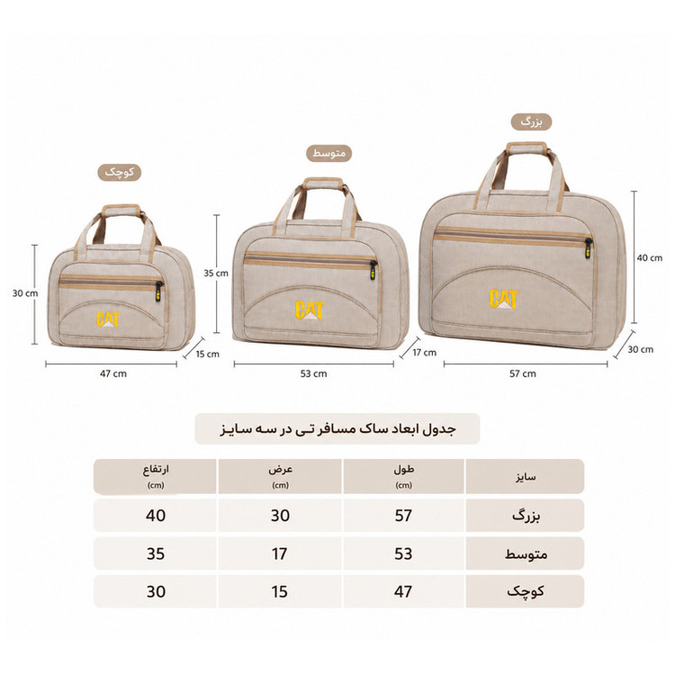 ساک سفری مدل 0100 بسته 3 عددی