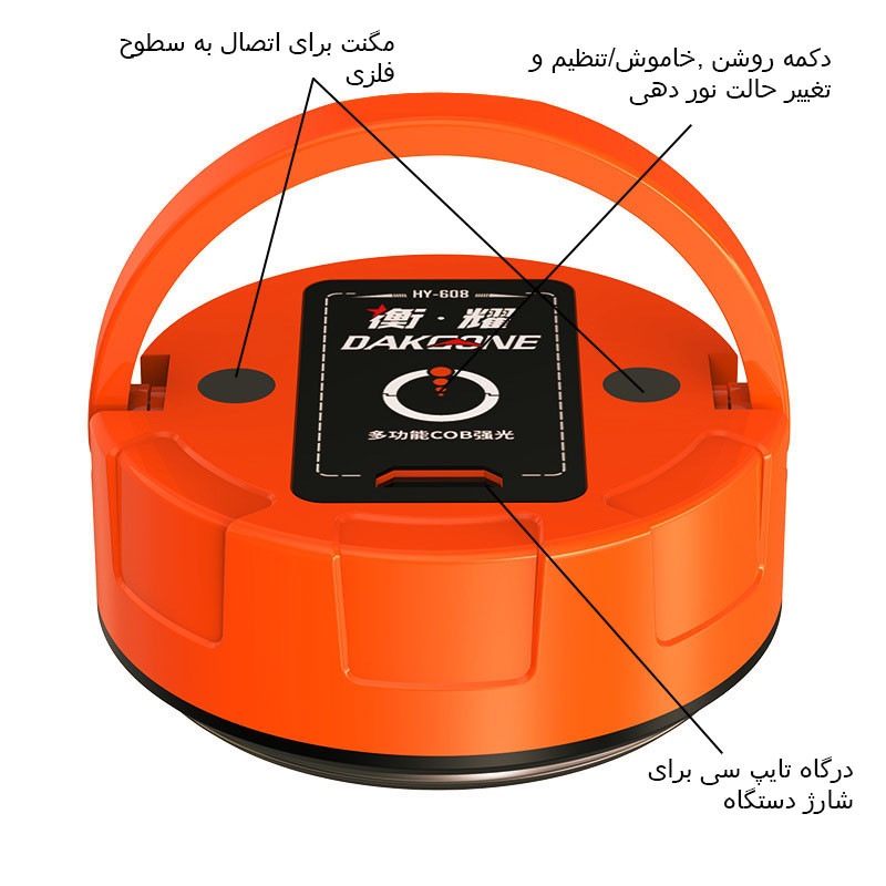 چراغ اضطراری مدل COB کد YH-2230