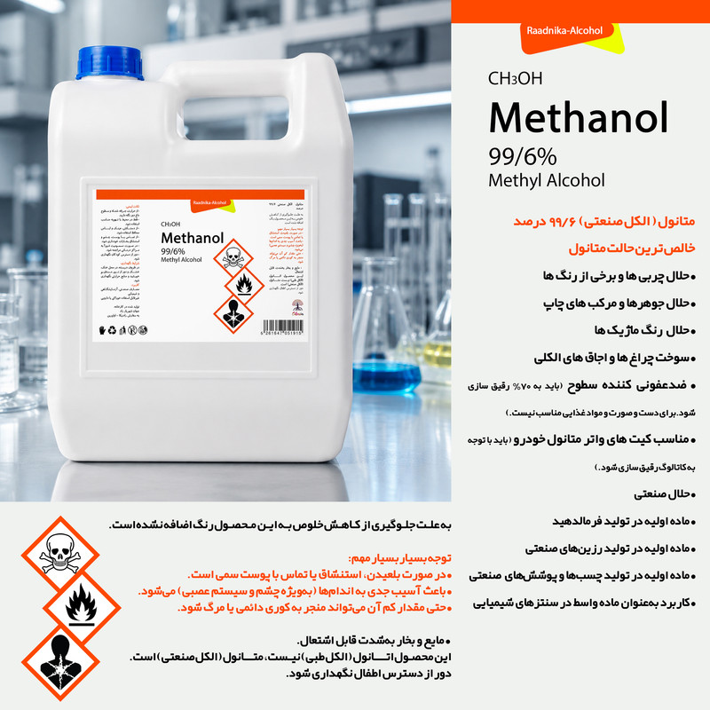الکل صنعتی رادنیکا مدل 99.6 کد G34 حجم 3400 میلی لیتر