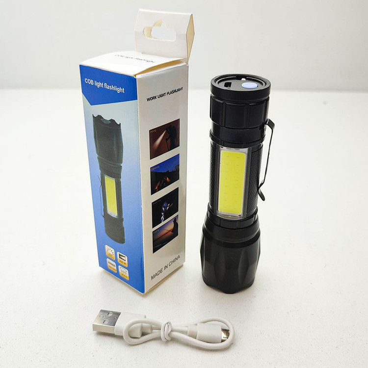 چراغ قوه دستی مدل cob lihgt flashlight