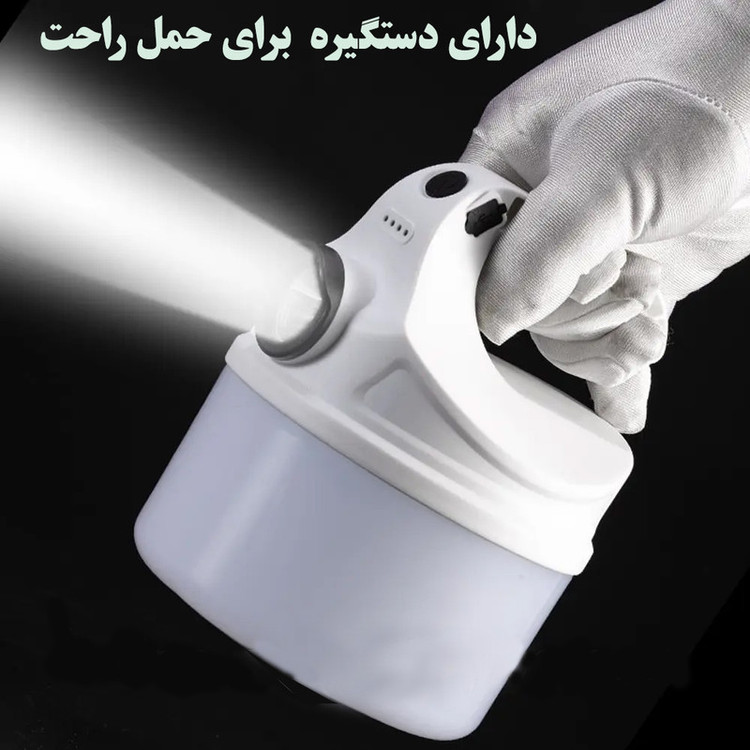 نورافکن دستی مدل PT-7766 با نور مهتابی