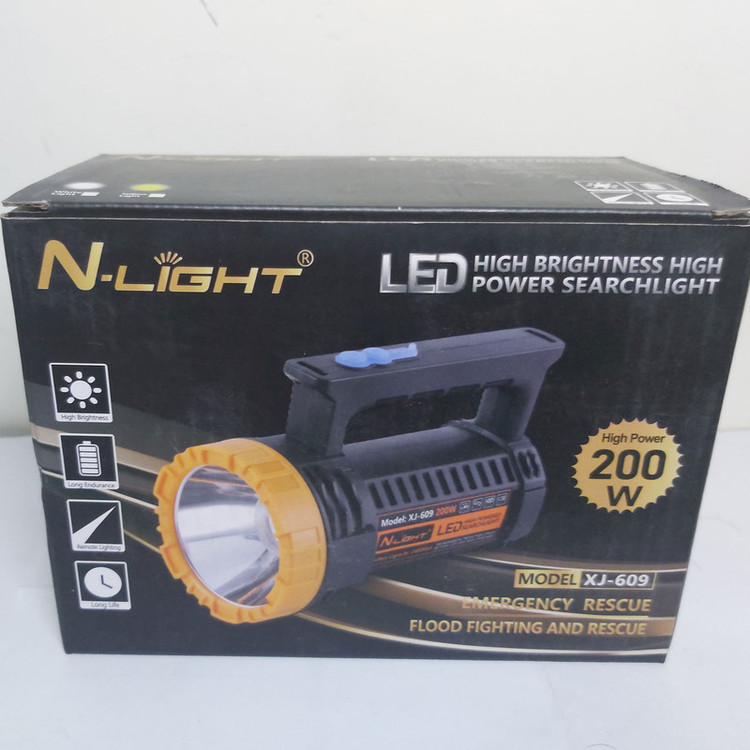 نورافکن دستی ان لایت مدل دسته دار کد XJ-609 با نور مهتابی