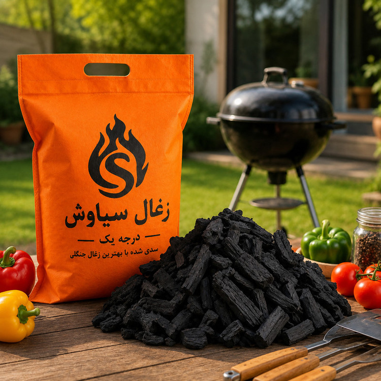زغال کبابی سیاوش مدل P800 وزن 800 گرم