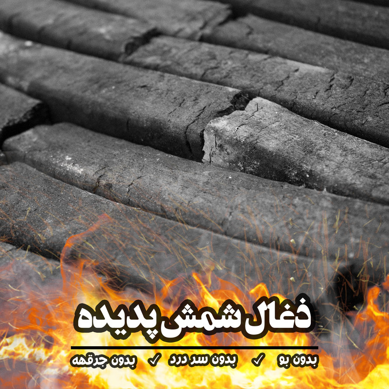 زغال فشرده پدیده مدل شمش کد PCH-82 وزن 8 کیلوگرم