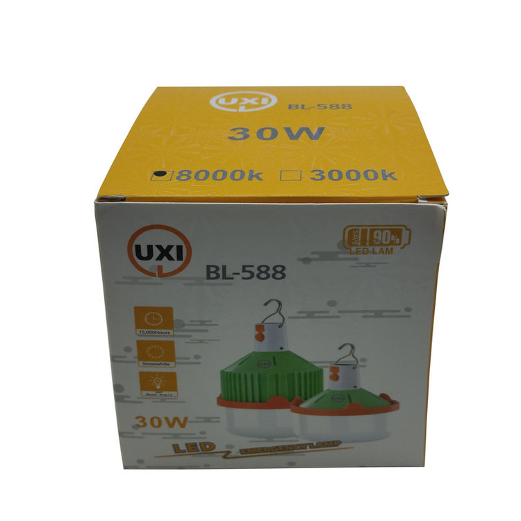 چراغ آویز چادر یو ایکس آی مدل کشویی کد BL-588-30W با نور مهتابی