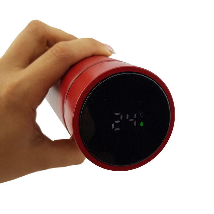فلاسک مدل هوشمند دماسنج دار کد 07 گنجایش 0.5 لیتر