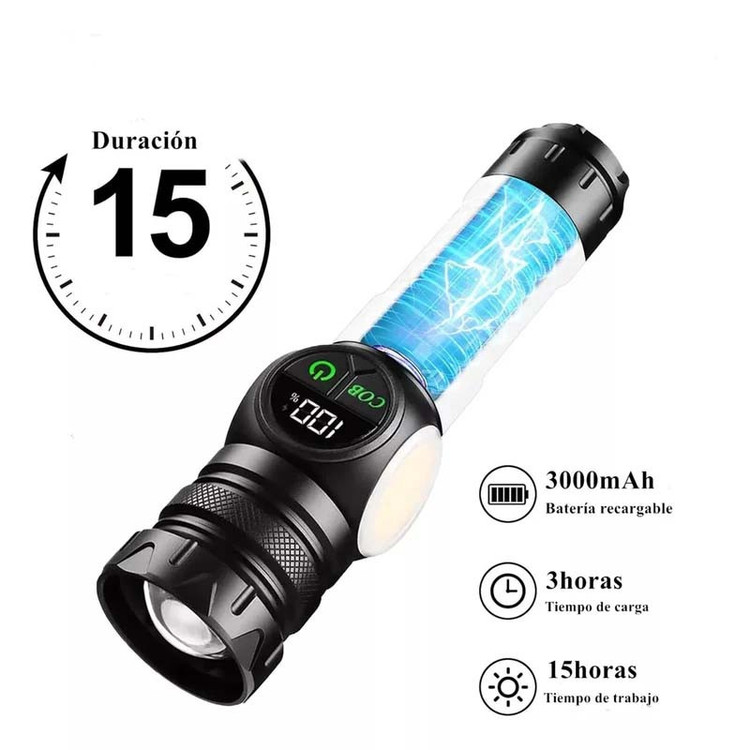 چراغ قوه دستی مدل ES-LIGHT با نور مهتابی