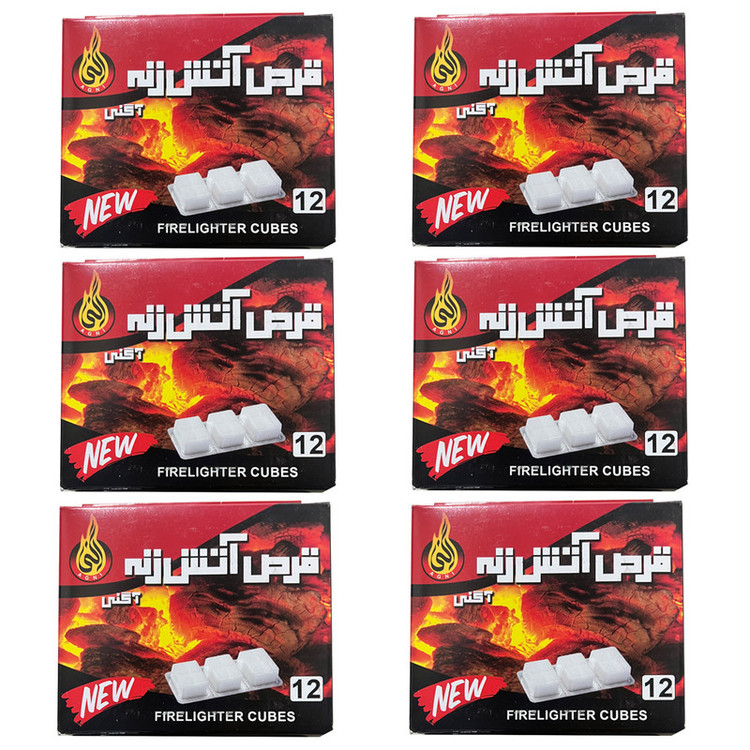 قرص آتش زا اگنی مدل سوخت جامد 6 بسته 12 عددی