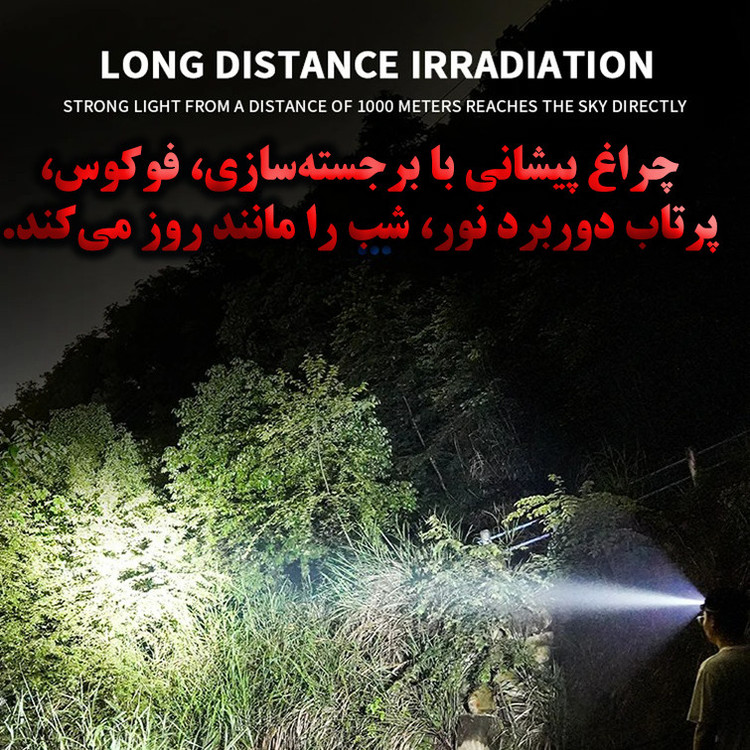 چراغ پیشانی مدل YY21 با نور مهتابی