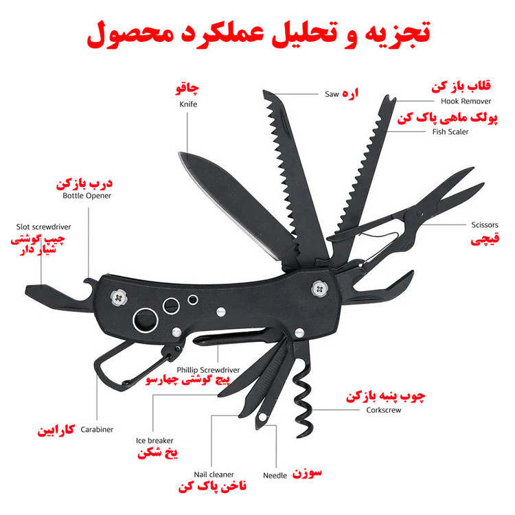 ابزار چندکاره سفری مدل X13