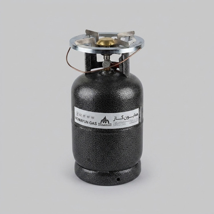 اجاق گاز پیکنیکی همایون گاز مدل سفری 005 حجم 5 کیلوگرم