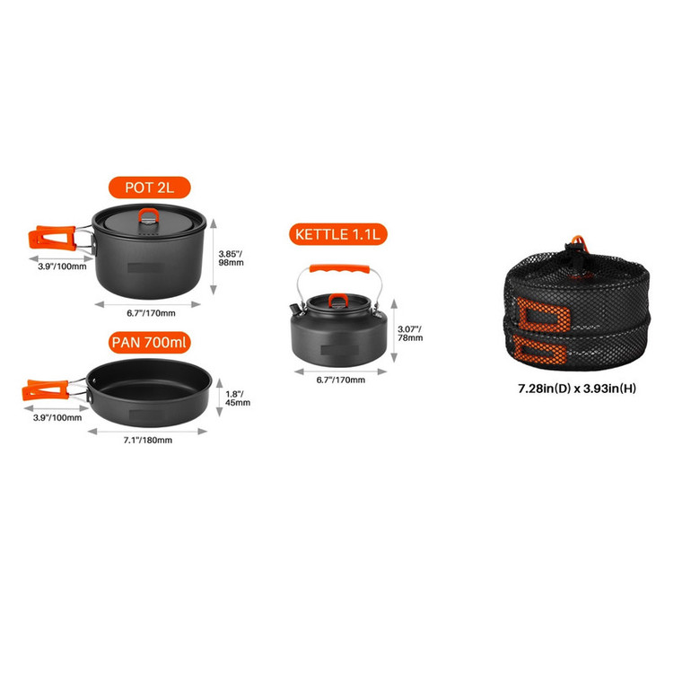 مجموعه ظروف سفری پکینیو مدل spice-4
