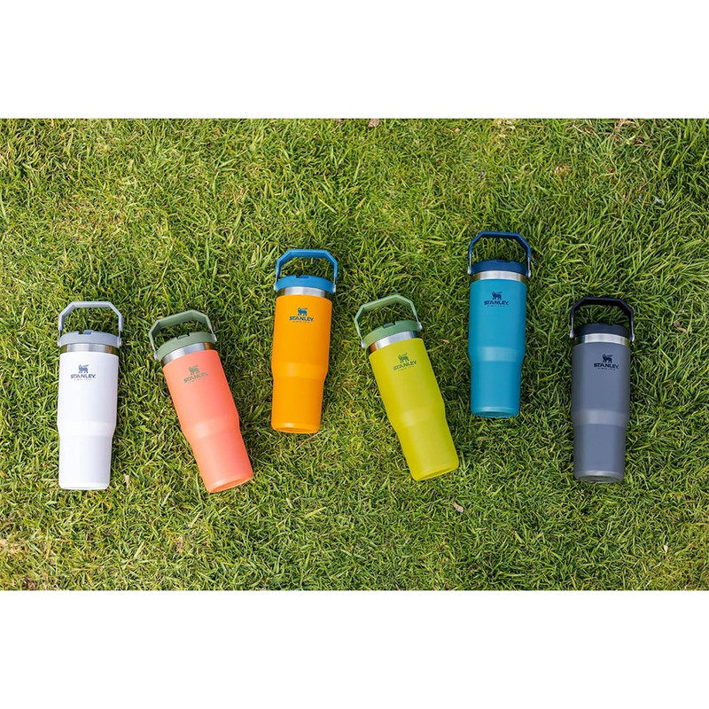 قمقمه 0.88 لیتری مدل Iceflow Flip Straw Tumbler، جنس استیل، دارای درب پیچی با سری پیچی آساننوش نیدار، عایق حرارت استیل