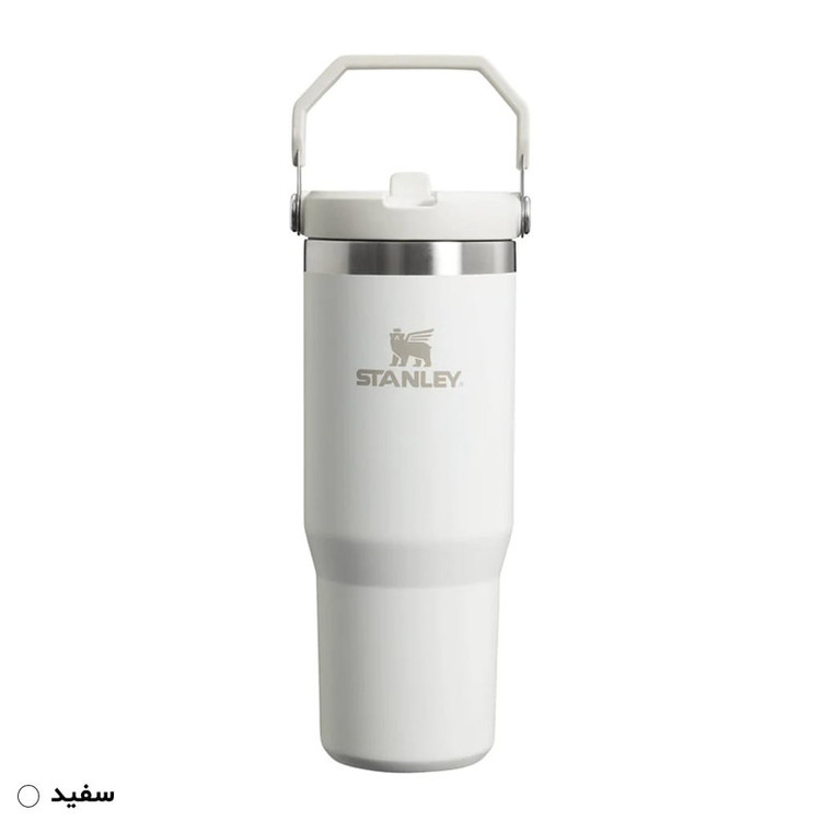 قمقمه 0.88 لیتری مدل Iceflow Flip Straw Tumbler، جنس استیل، دارای درب پیچی با سری پیچی آساننوش نیدار، عایق حرارت استیل