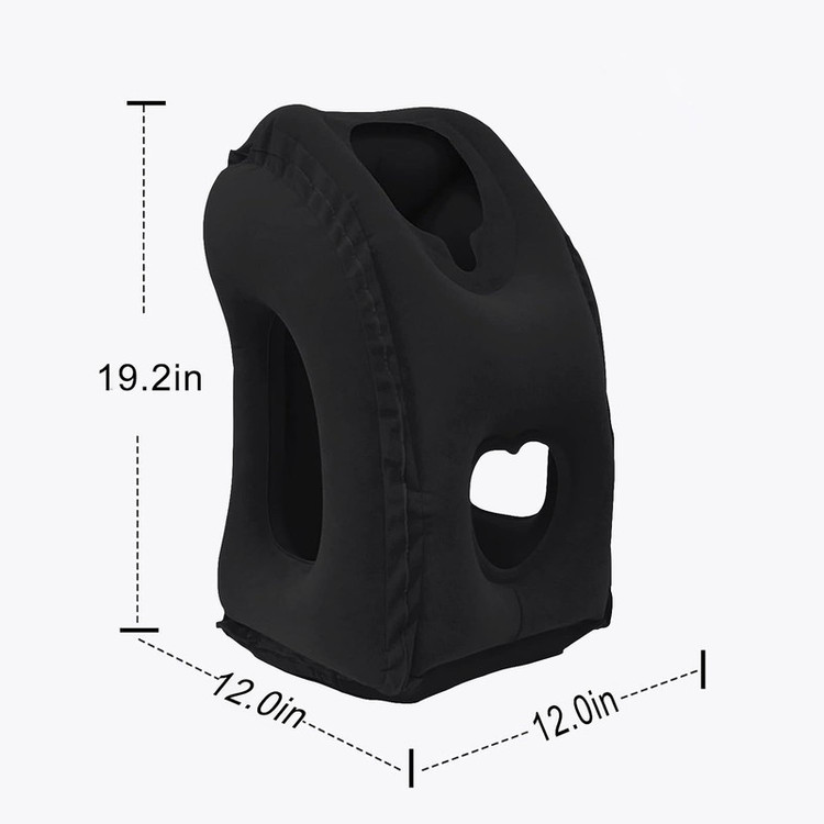 بالش سفری مدل 0389 با جنس PVC و ابعاد 35x30x50 سانتیمتر مناسب کمپینگ