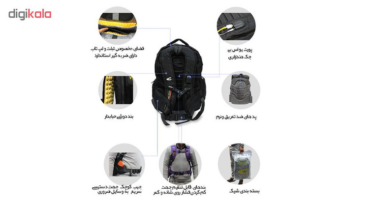 کوله پشتی کمل اکتیو مدل 3527