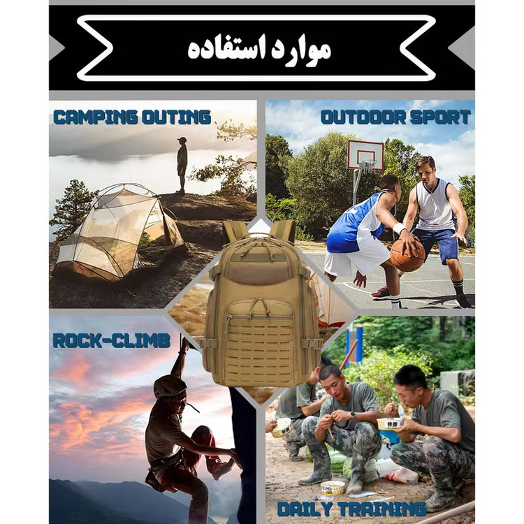 کوله پشتی سفری مدل ZE099