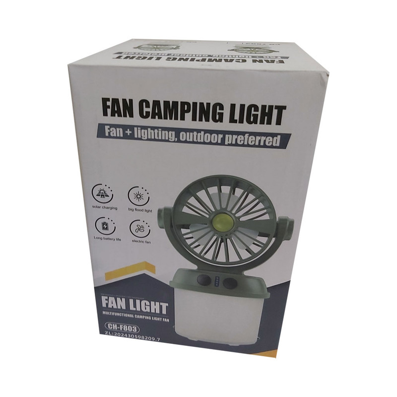 چراغ فانوسی شارژی مدل پنکه دار کد CH-F803