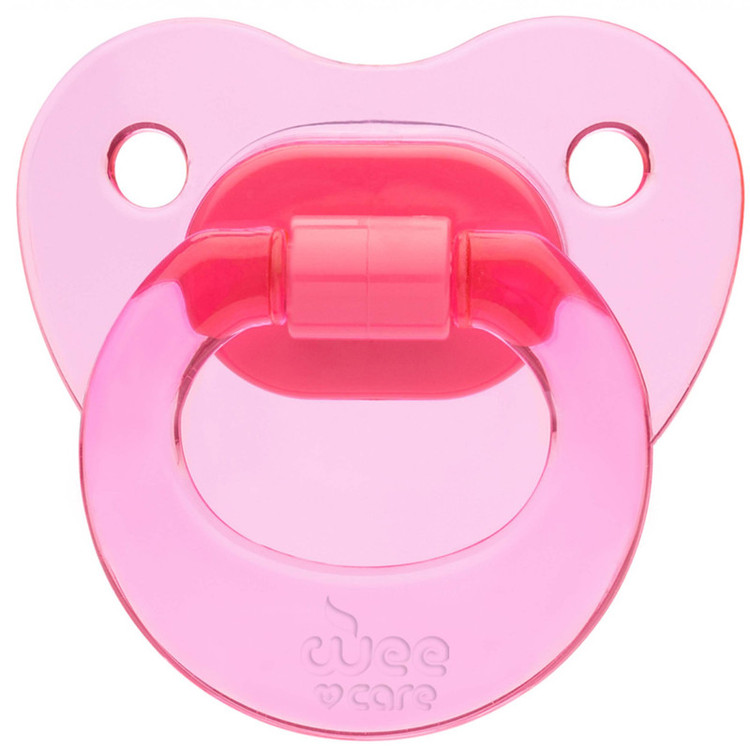 پستانک ارتودنسی وی کر مدل دسته دار fancy شفاف سایز 0-6 ماه کد p107