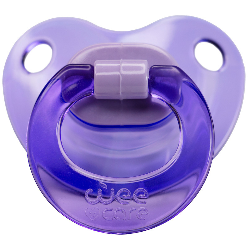 پستانک ارتودنسی وی کر مدل دسته دار fancy شفاف سایز 0-6 ماه کد p107