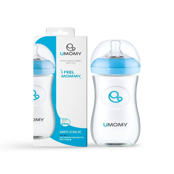 شیشه شیر یومامی مدل دهانه عریض گنجایش 330 میلی لیتر
